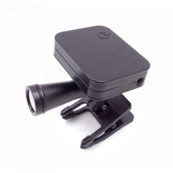 5W 歯科用ワイヤレスクリップオンLEDヘッドライト（マグネット式バッテリー2個付き、60000lux）