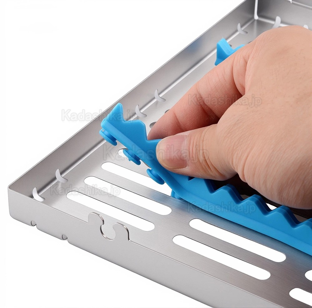 歯科器具滅菌用ステンレスカセットタイプA(シングルボックスに歯科用器具20本を収納可能) 歯科器具滅菌用ステンレスカセットタイプA(シングルボックスに歯科用器具20本を収納可能)