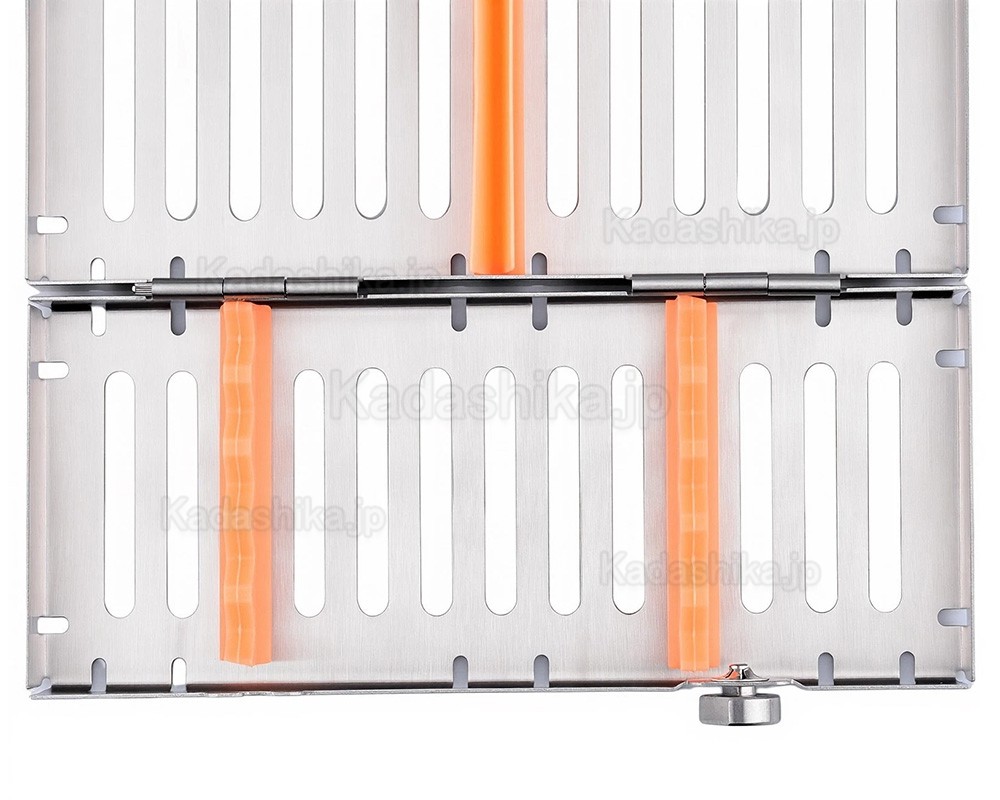 歯科器具滅菌用ステンレスカセット(シングルボックスに歯科用器具5本を収納可能) 歯科器具滅菌用ステンレスカセット(シングルボックスに歯科用器具5本を収納可能)