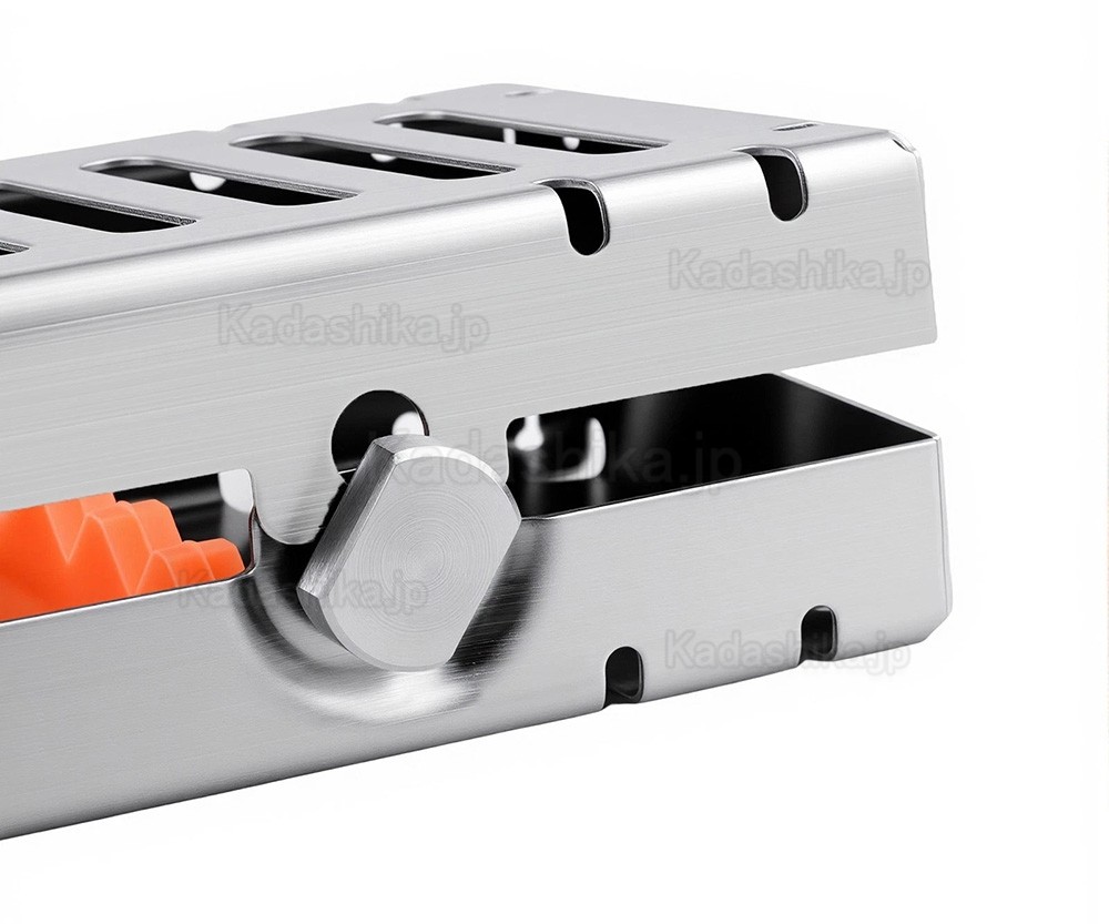 歯科器具滅菌用ステンレスカセット(シングルボックスに歯科用器具5本を収納可能) 歯科器具滅菌用ステンレスカセット(シングルボックスに歯科用器具5本を収納可能)