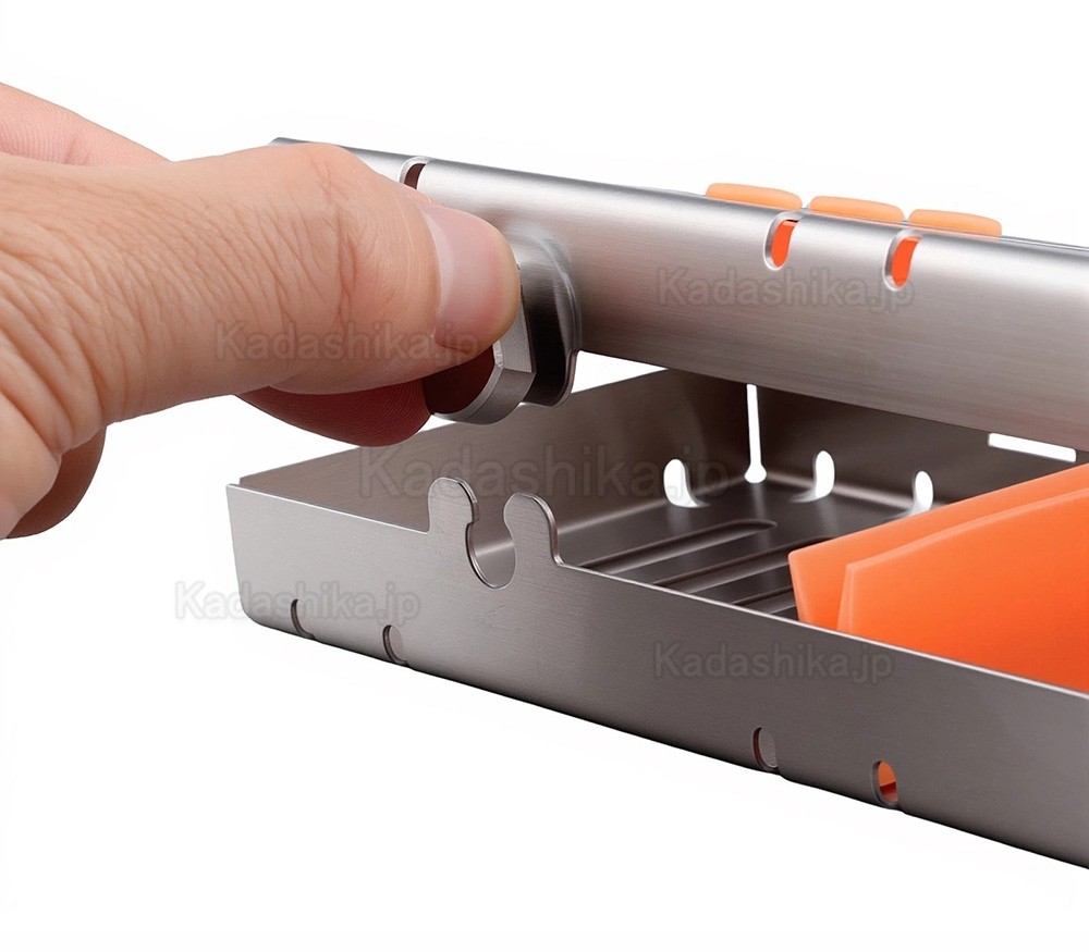 歯科器具滅菌用ステンレスカセット(シングルボックスに歯科用器具5本を収納可能) 歯科器具滅菌用ステンレスカセット(シングルボックスに歯科用器具5本を収納可能)