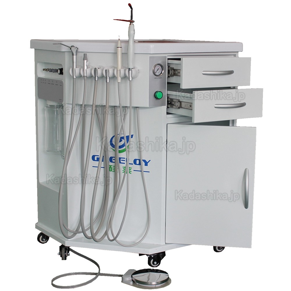 Greeloy® GU-P212 可搬式歯科用ユニット 診療用トレーテーブル(コンプレッサー付)