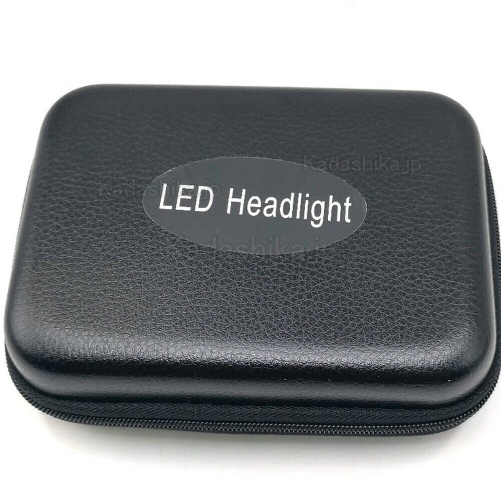 歯科ヘッド ライト コードレス 3W LED 拡大鏡ライト(光学フィルター付き)