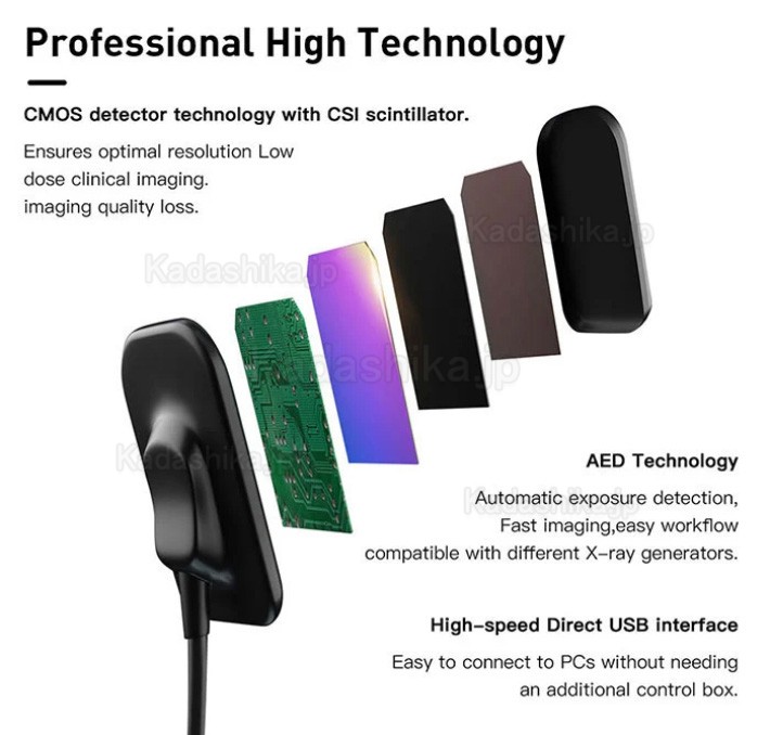 高周波歯科用ハンドヘルドポータブルレントゲン 機器+ 歯科ccd センサー