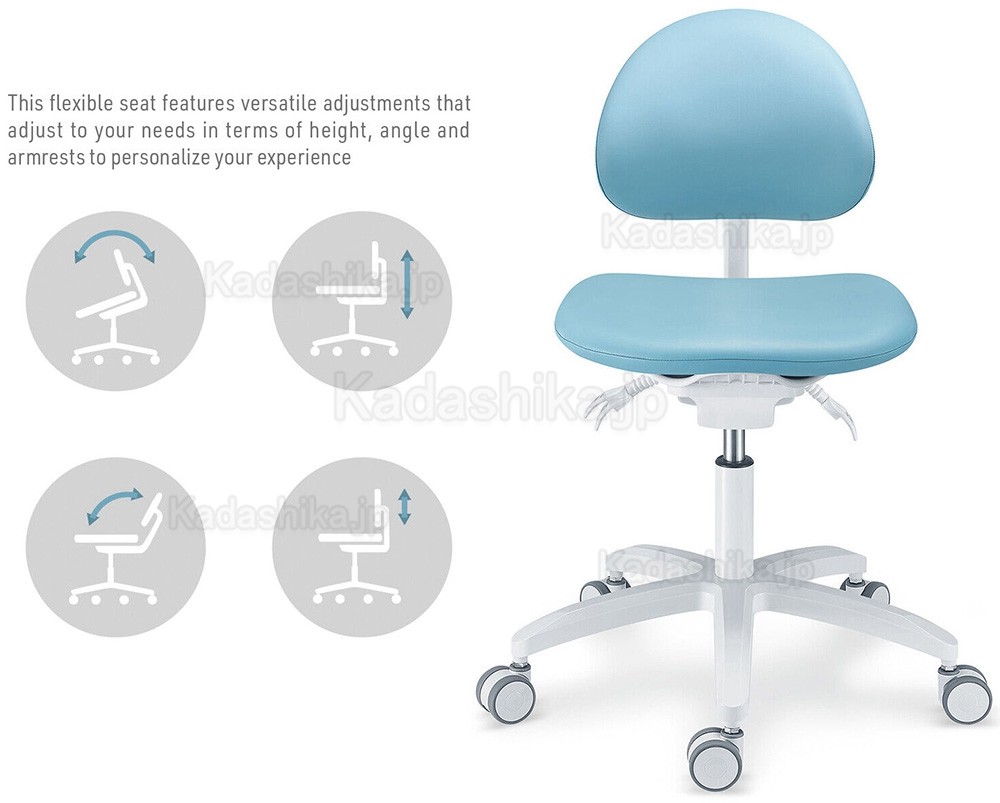 TYTC PLST-064-067 人間工学歯科用スツール (座面と背もたれの角度が調節可能)
