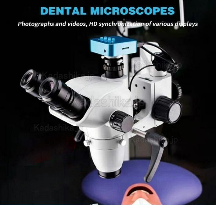 歯科用マイクロスコープ 3.75X-22.5X 歯医者顕微鏡 (カメラ付き、トロリータイプ)