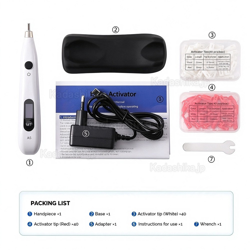 Yahope A5 歯科超音波エンド洗浄器 + チップ